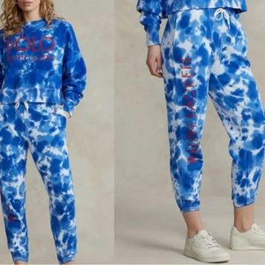 Polo Ralph Lauren Tie-Dye French Terry Track Pants Jogging Pants